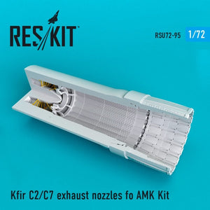 RESKIT RSU72-0095 Buses d&amp;#39;échappement Kfir C2/C7 pour Amk 1/72