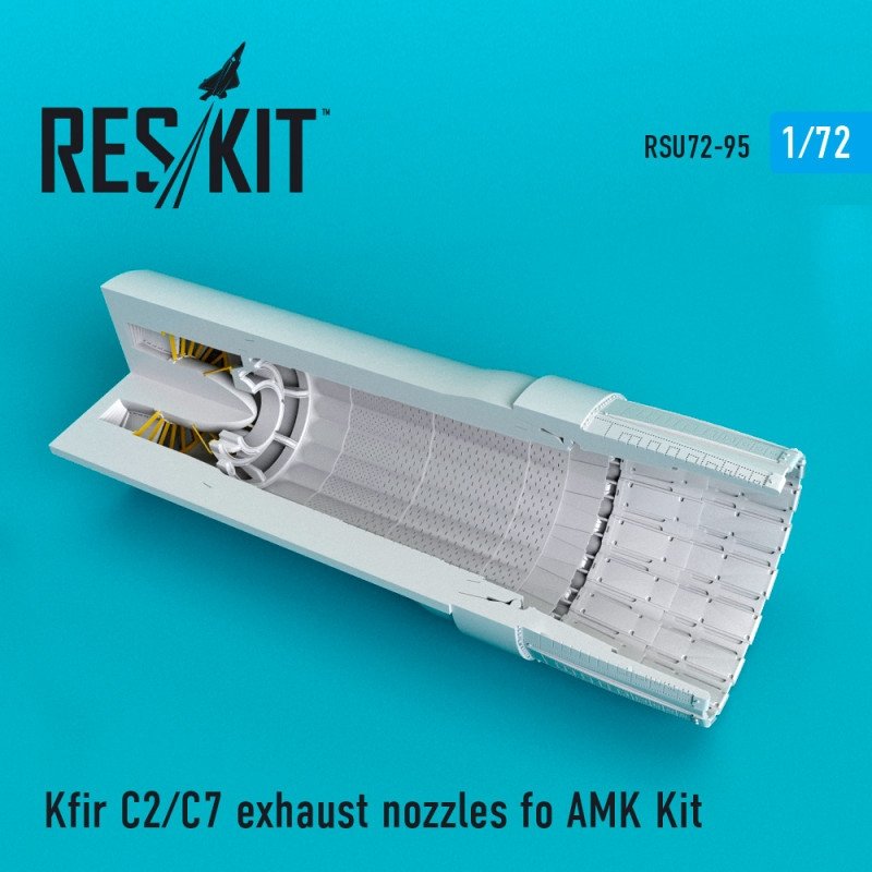 RESKIT RSU72-0095 Buses d&amp;#39;échappement Kfir C2/C7 pour Amk 1/72