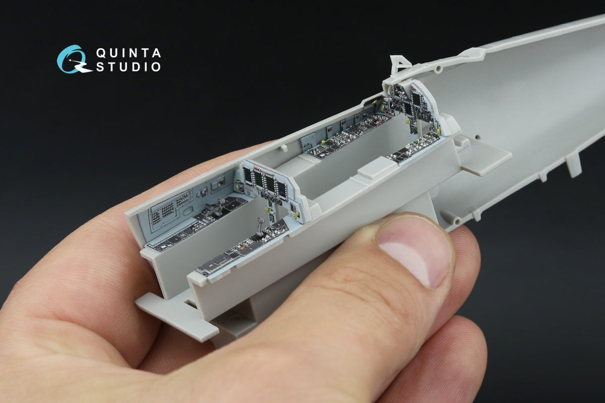 Intérieur imprimé en 3D et coloré sur papier décalcomanie Quinta Studio QD48596 F-15E (Hasegawa) 1/48 – immagine 5