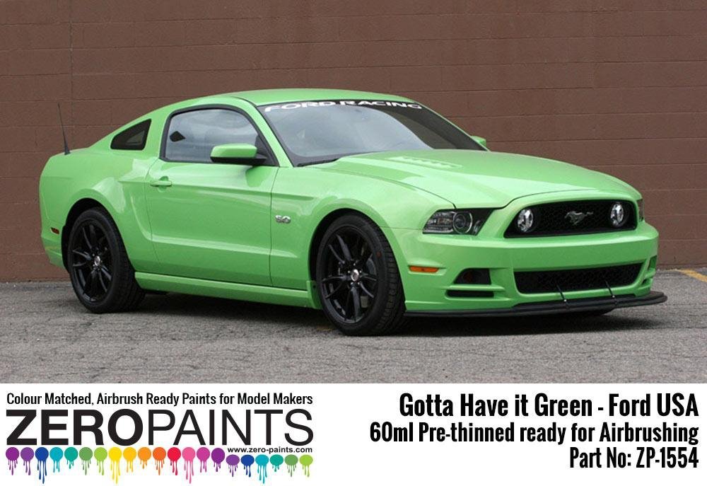 Peinture Zero Paints ZP-1554 Gotta Have it Green - Ford USA 60 ml