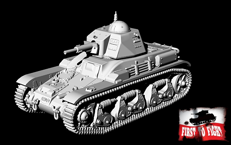 Premier à combattre PL096 Renault R39 avec canon SA38 de 37 mm 1/72 – immagine 5