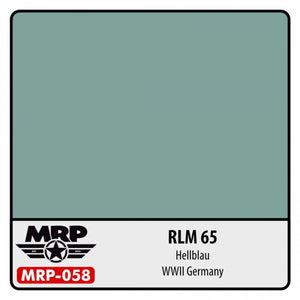 Peinture MR. Paint MRP-058 RLM 65 Hellblau (Seconde Guerre mondiale, allemand, 30 ml)