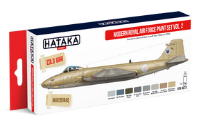Coffret de peinture Hataka HTK-AS73 Modern Royal Air Force vol. 2 (8x17ml)