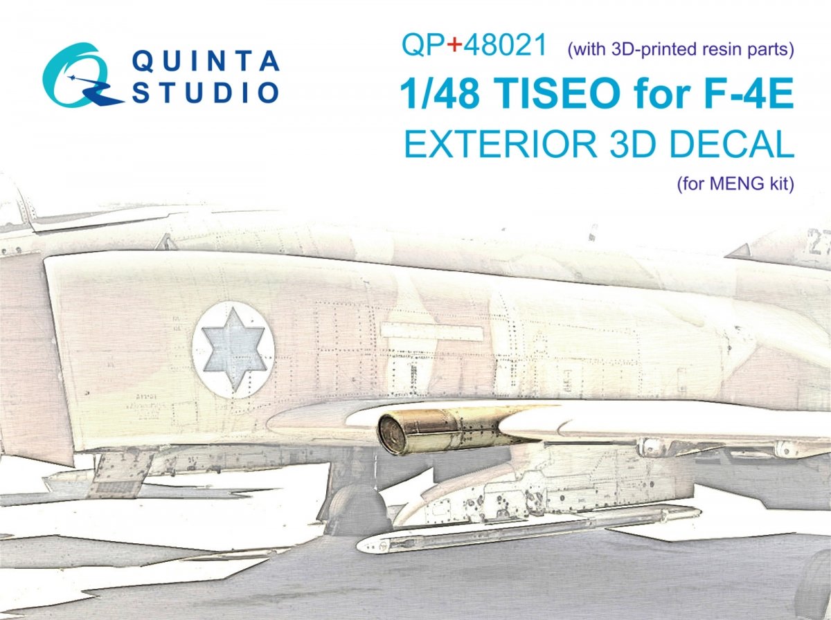 Quinta Studio QP+48021 TISEO pour F-4E (Meng) (avec pièces en résine imprimées en 3D) 1/48