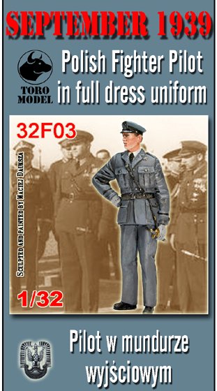 ToRo Modèle 32F03 Septembre 1939 - Pilote de chasse polonais en grande tenue 1/32