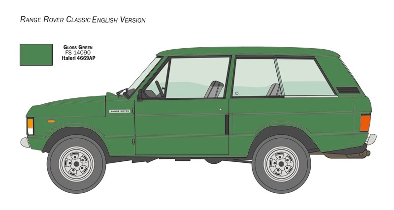 Italeri 3629 Range Rover Classic 50th Anniversary 1/24 – zdjęcie 2