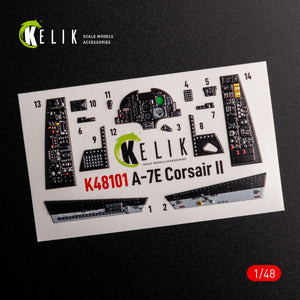 KELIK K48101 A-7E Corsair II - Décalcomanies 3D intérieures pour maquette HobbyBoss au 1/48 – image 2