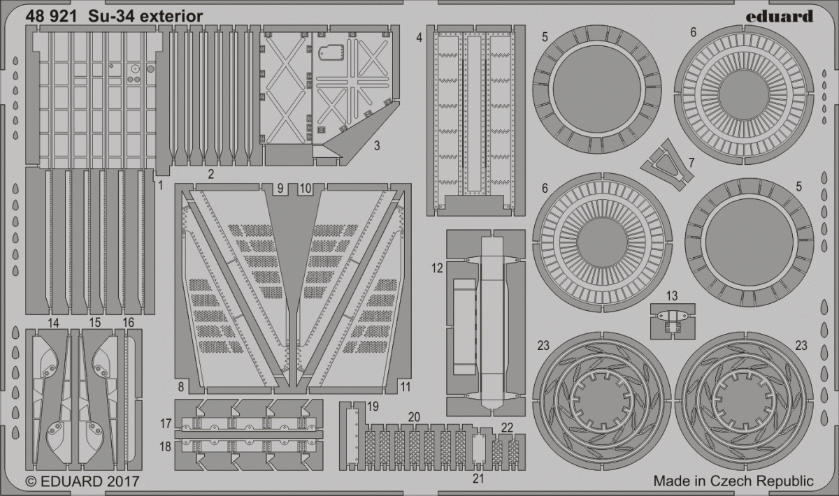 Eduard 48921 Su-34 extérieur HOBBY BOSS 1/48