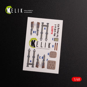 KELIK K48075 Messerschmitt Me-410 A1 autocollants 3D intérieurs pour kit modèle Meng 1/48 – image 3