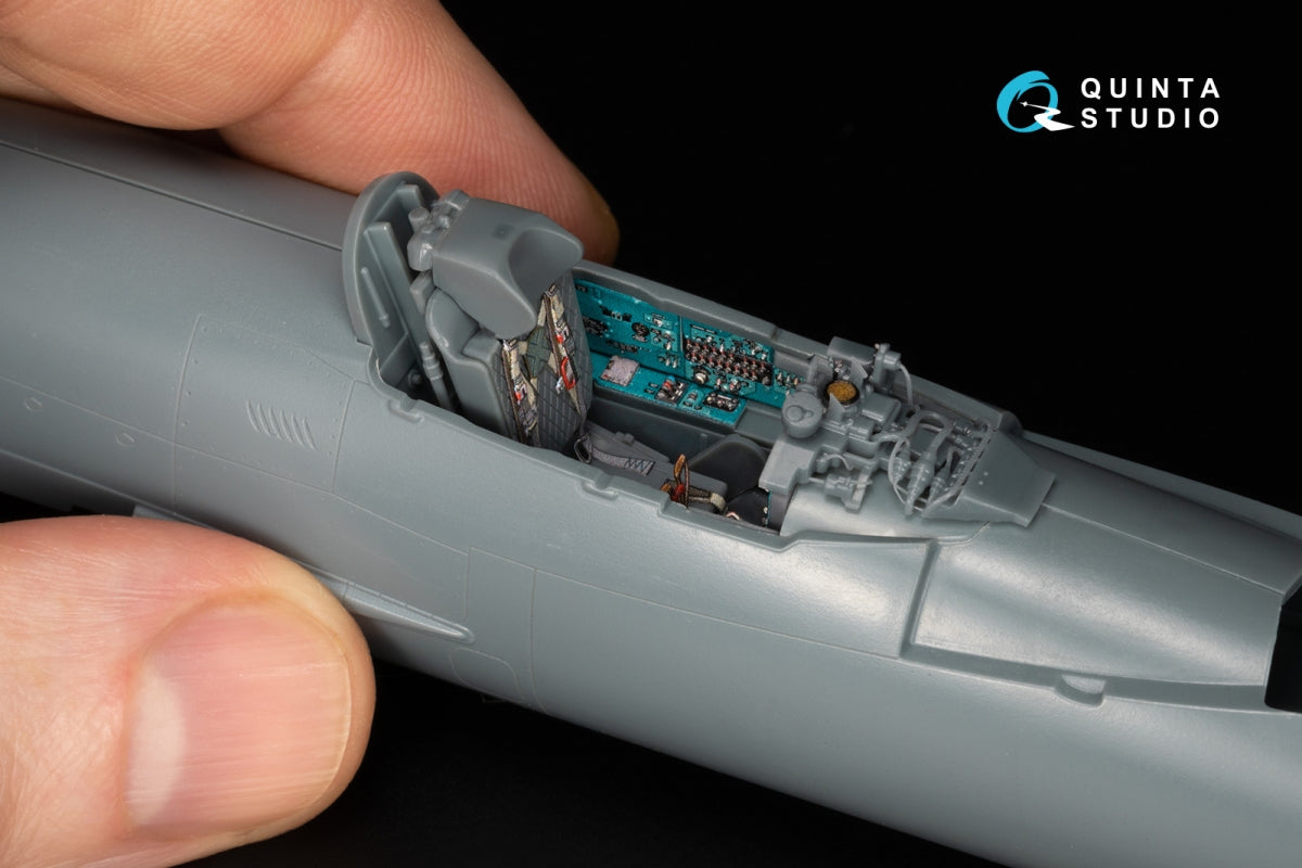 Quinta Studio QD+48577 MiG-21MF Fishbed-J (usine de Moscou) Intérieur imprimé en 3D et coloré sur papier décalcomanie (Eduard) (avec pièces en résine imprimées en 3D) 1/48 – Bild 13