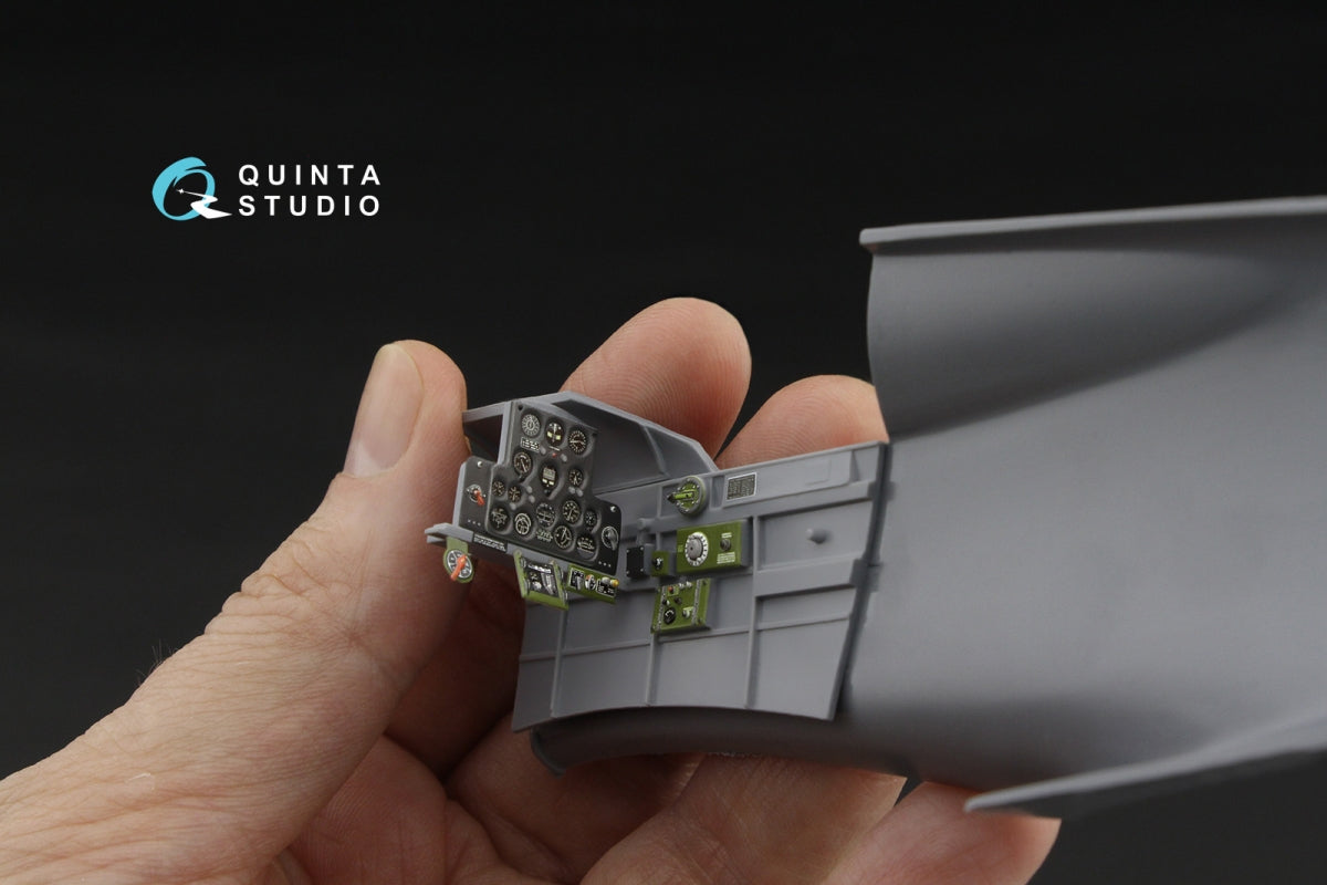 Intérieur imprimé en 3D et coloré sur papier décalcomanie Quinta Studio QD32255 Curtiss H-75 Hawk (Special Hobby) 1/32 – image 8