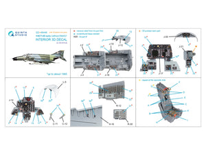 Quinta Studio QD+48448 F-4G (première version) - Intérieur imprimé en 3D et coloré sur papier décalcomanie (Zoukei Mura SWS) (avec pièces en résine imprimées en 3D) 1/48 – immagine 3