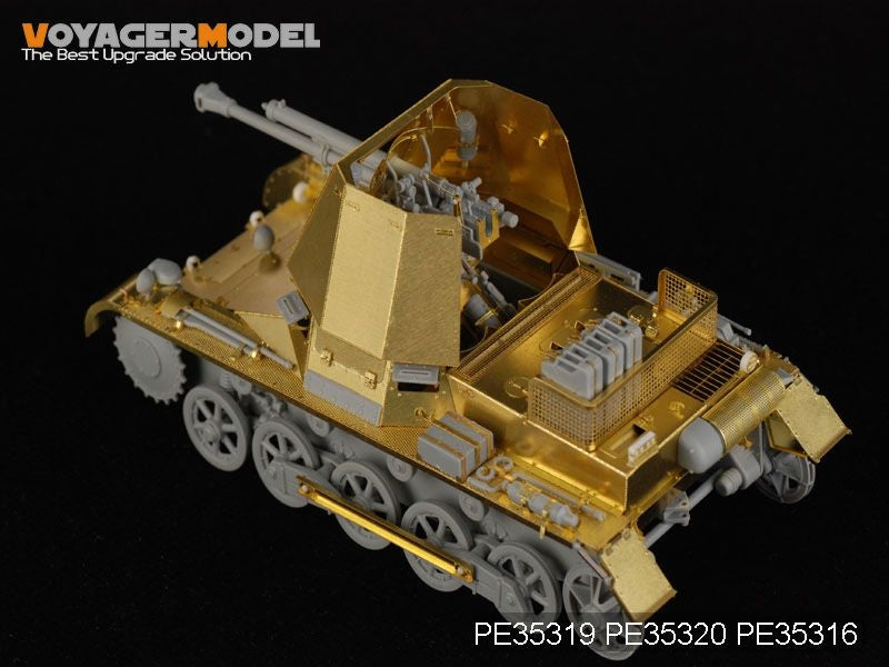 Maquette Voyager PE35319, canon allemand PaK(t) Panzerjäger I Basic de 47 mm de la Seconde Guerre mondiale pour DRAGON 6230 au 1/35 – image 2