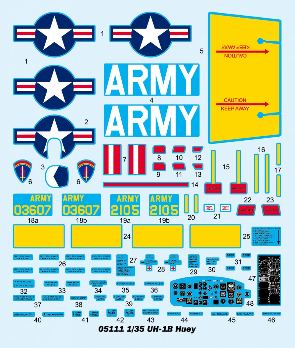 Trumpeter 05111 UH-1B Huey 1/35  – immagine 10