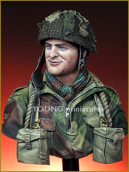Young Miniatures YM1834 Parachutiste britannique Europe du Nord-Ouest Seconde Guerre mondiale 1/10  – Bild 5