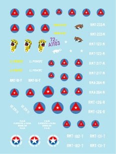 Star Decals 72-A1103 Chars et véhicules blindés à Cuba n° 1. M4A3E8 Sherman, A34 Comet, Staghound, Greyhound, M3A1 White Scout Car, M3A1 Stuart. Échelle 1/72 – image 2
