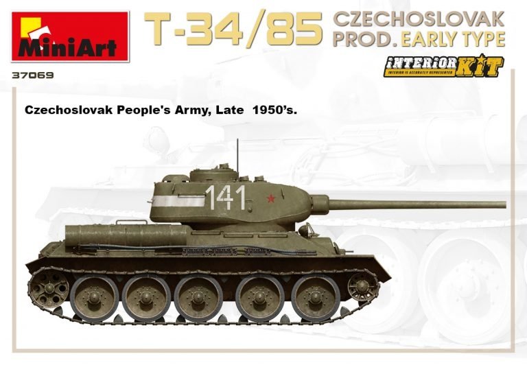 Miniart 37069 T-34/85 Production tchécoslovaque Type précoce 1/35 – immagine 11