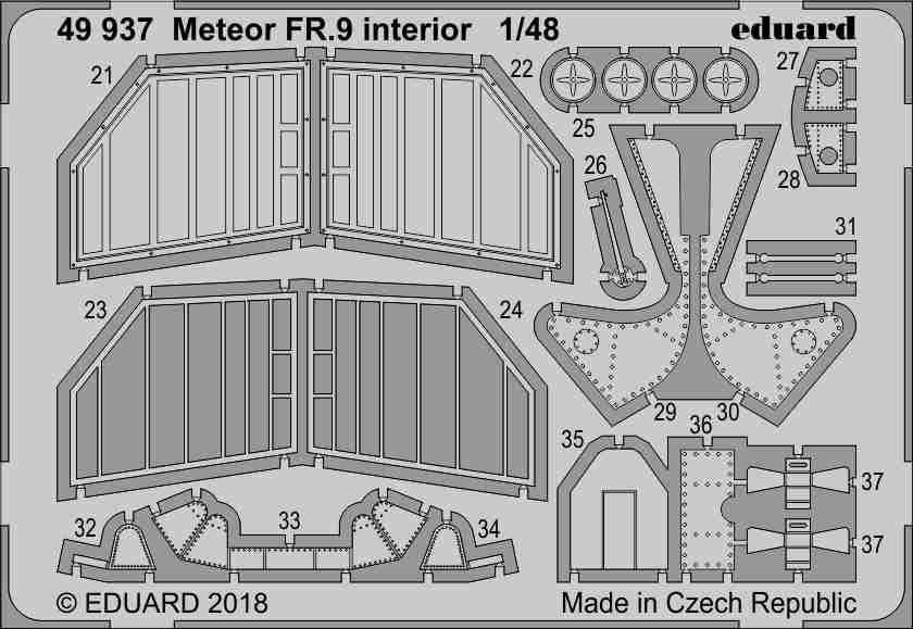 Eduard 49937 Meteor FR.9 intérieur AIRFIX 1/48 – image 2