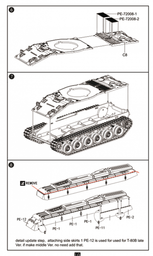 Modelcollect UA72193 Soviet T-80 Main Battle Tank 1970S-1990S N in1 1/72 – zdjęcie 8