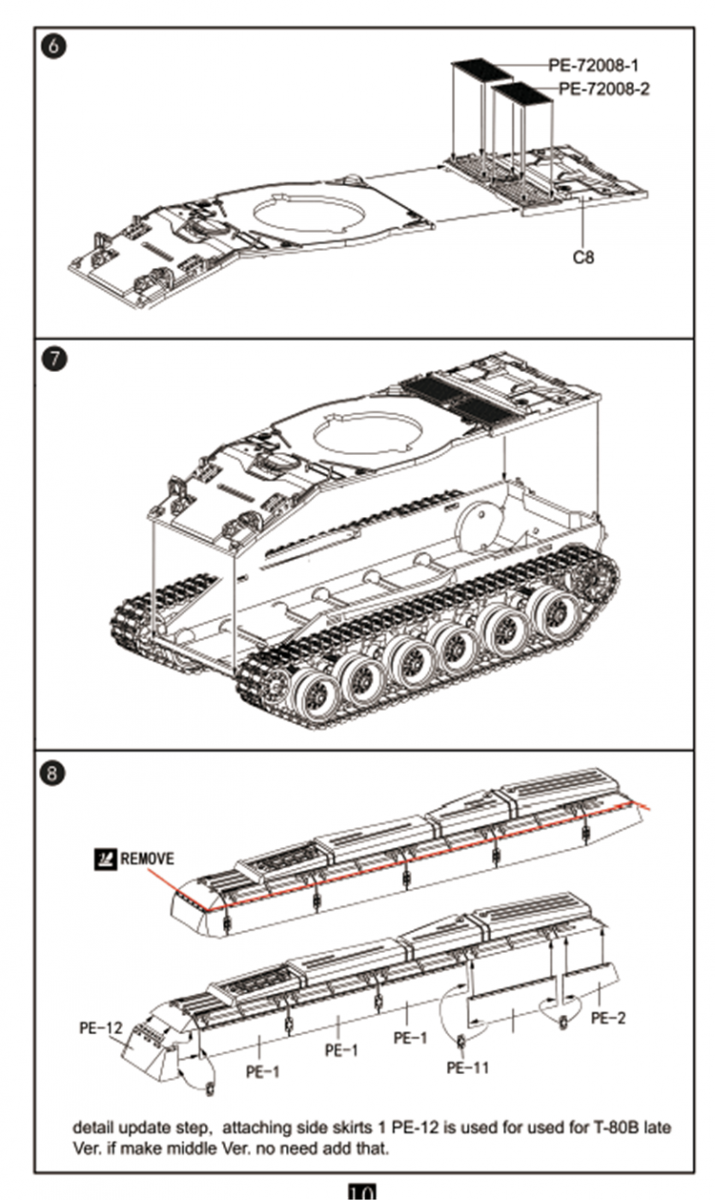 Modelcollect UA72193 Soviet T-80 Main Battle Tank 1970S-1990S N in1 1/72 – zdjęcie 8