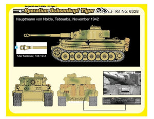 Dragon 6328 Char allemand Pz.Kpfw.VI Tiger I de la Seconde Guerre mondiale, première production, 501e escadron de l&amp;#39;opération Ochsenkopf, échelle 1/35 – image 4