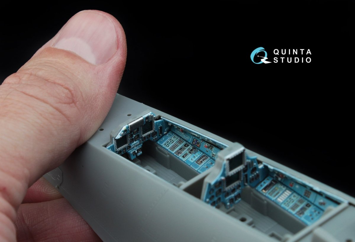 Intérieur imprimé en 3D et coloré sur papier décalcomanie Quinta Studio QD48047 Su-30MKK (pour kit HobbyBoss) 1/48 – image 8