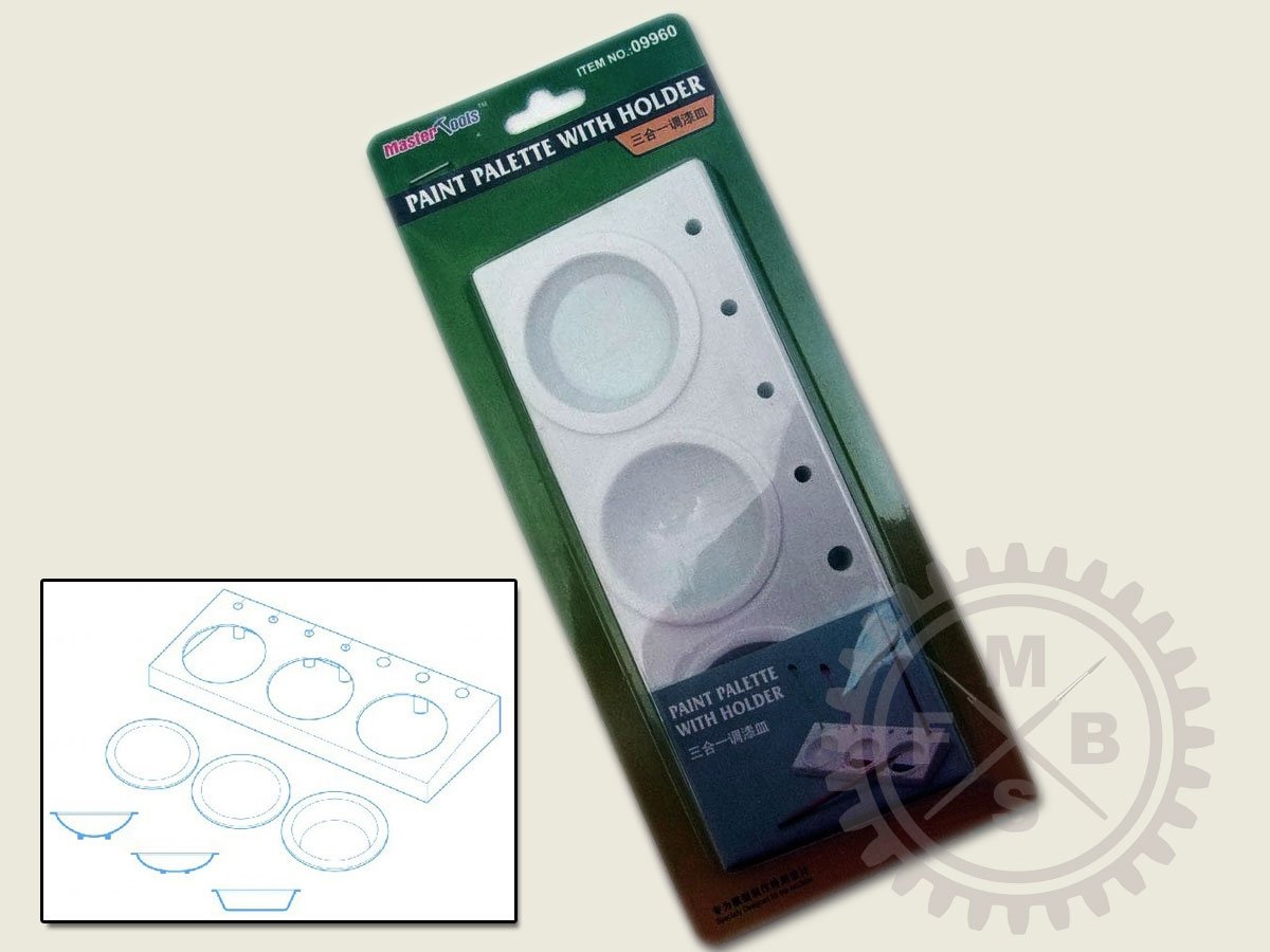 Palette de peinture Trumpeter 09960 avec support