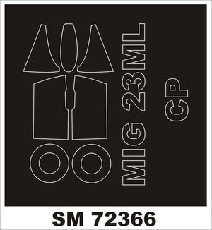 Montex SM72366 MiG-23ML/MLA pour maquettes à hélice transparente au 1/72