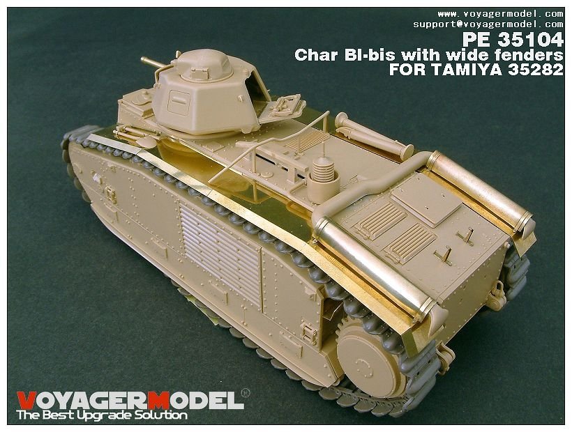 Maquette Voyager PE35104 Char bibis français de la Seconde Guerre mondiale avec ailes larges (version B incluant le canon) pour TAMIYA 35282 au 1/35 – image 8