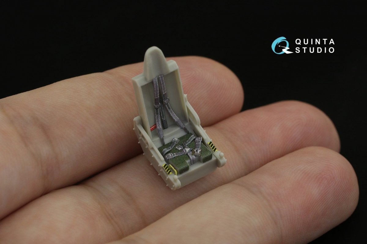 Intérieur imprimé en 3D et coloré sur papier décalcomanie Quinta Studio QD48211 F-5E-3 Tiger II (AFV Club) 1/48  – immagine 5