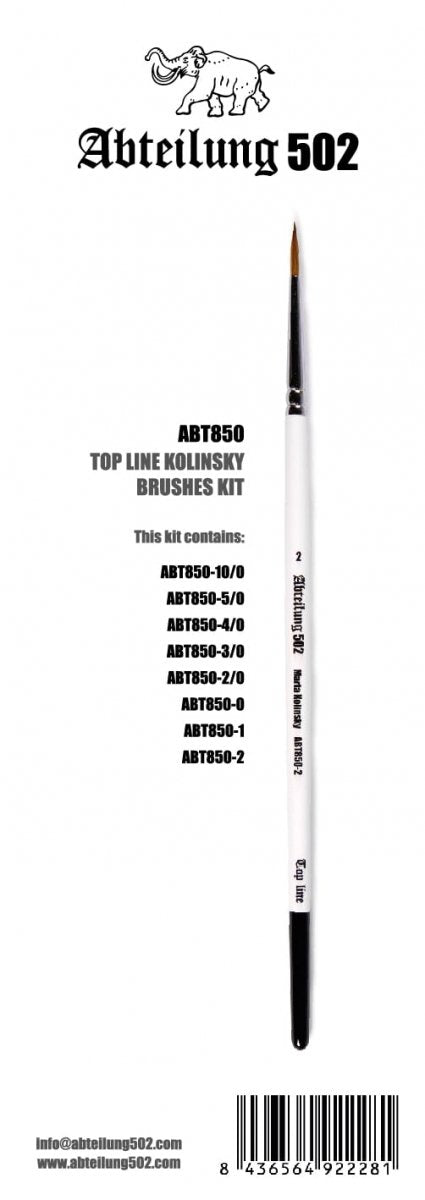 502 Abteilung ABT850 TOP LINE DELUXE MARTA KOLINSKY KIT – immagine 2