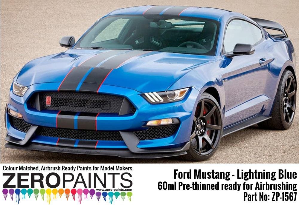 Peinture Zero Paints ZP-1567 Ford Mustang 2019 - Bleu Éclair 60 ml