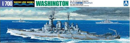 Aoshima 04601 Cuirassé de l&amp;#39;US Navy Washington 1/700