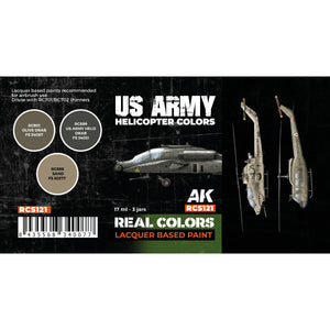 AK Interactive RCS121 Couleurs de l&amp;#39;hélicoptère de l&amp;#39;armée américaine 3x17ml – Bild 2