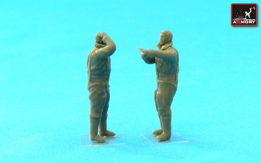 Armory Models F7224a : Équipage de la RAF en tenue de haute altitude pendant la Seconde Guerre mondiale – « Histoires de vol » 1/72 – Bild 4