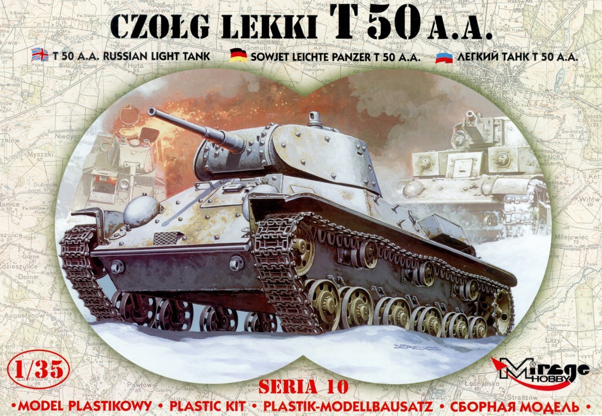 Mirage Hobby 35106 T-50 AA Char léger 1/35