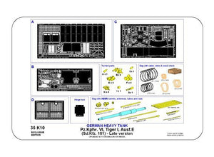 Aber 35K10 Pz.Kpfw. VI Ausf.E (Sd.Kfz.181) Tiger I – Version tardive (ensemble premium) (1/35) – image 14