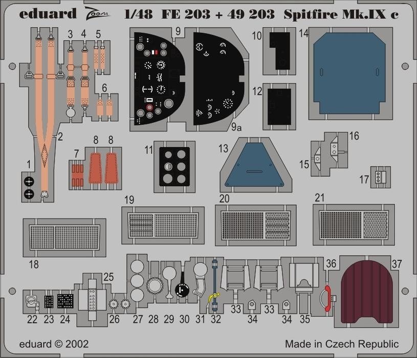 Eduard FE203 Spitfire Mk. IXc 1/48 Hasegawa 