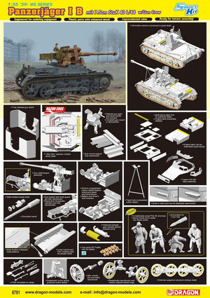 Dragon 6781 Panzerjager IB avec StuK 40 L/48 - Kit intelligent (1/35)