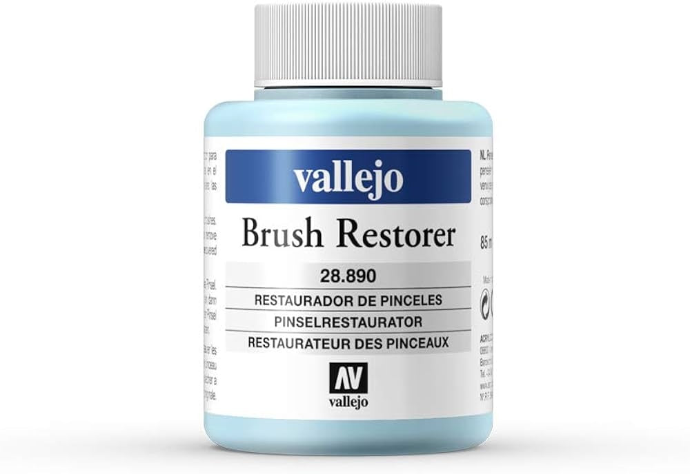 Vallejo 28890 Rénovateur de pinceaux - liquide de rénovation pour pinceaux 85 ml