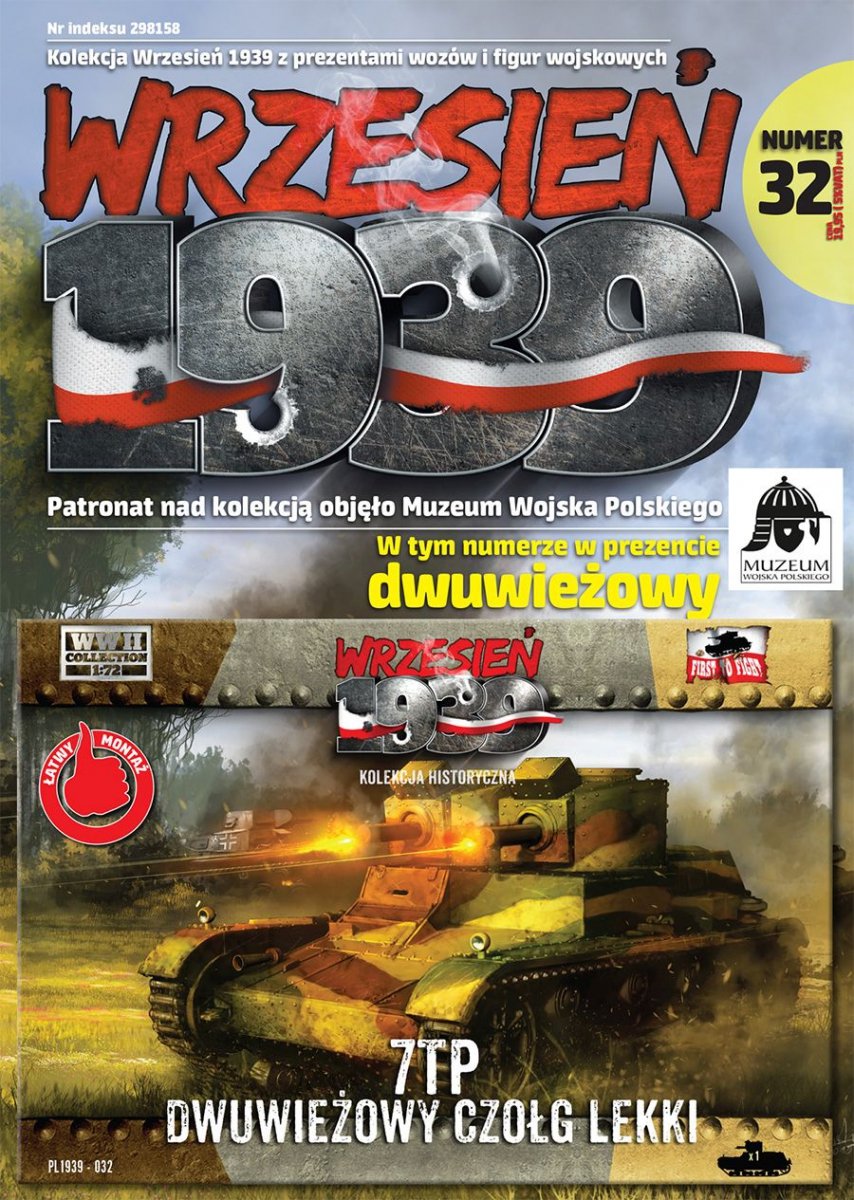 Premier char léger à tourelle double PL032 7TP (1/72)
