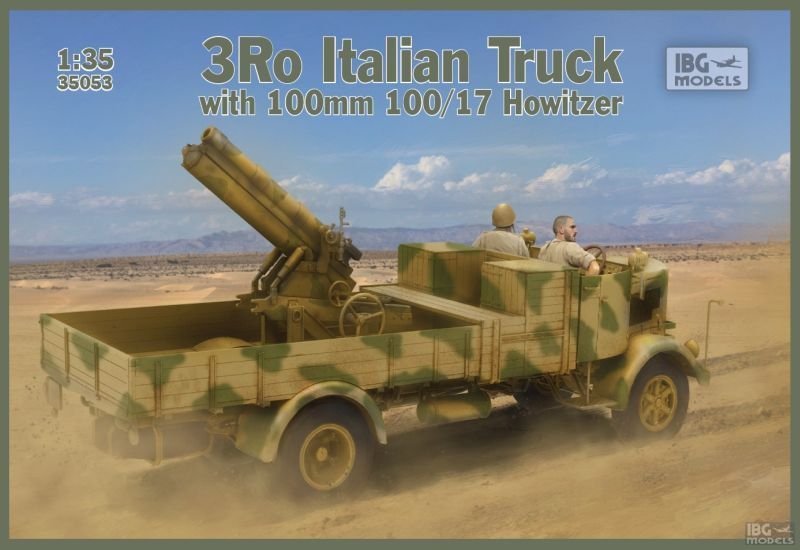 Camion italien IBG 35053 3Ro avec obusier 100 mm 100/17 au 1/35