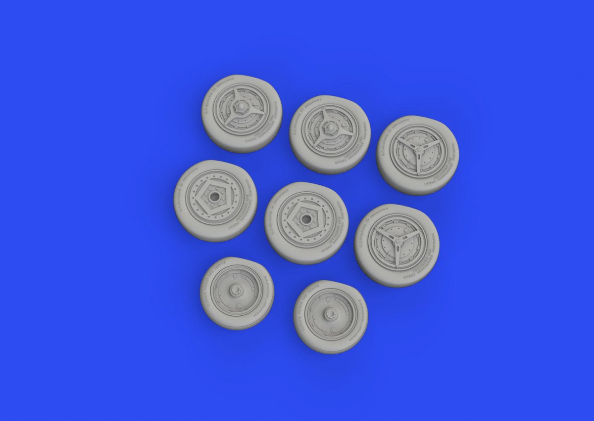Eduard 648740 SR-71A wheels REVELL 1/48 – zdjęcie 3