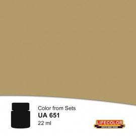 Teint Lifecolor UA651 Bleu marine impérial japonais Beimatsu, couleur sable, 22 ml