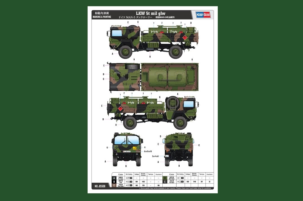Hobby Boss 85508 LKW 5t mil glw 1/35 – zdjęcie 2
