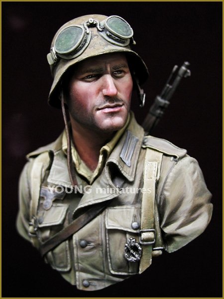 Young Miniatures YM1839 Infanterie allemande DAK Afrique du Nord Seconde Guerre mondiale 1943 1/10 