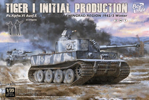 Maquette Border BT-014 Tiger I Production initiale s.Pz.Abt.502 Région de Leningrad Hiver 1942/43 1/35
