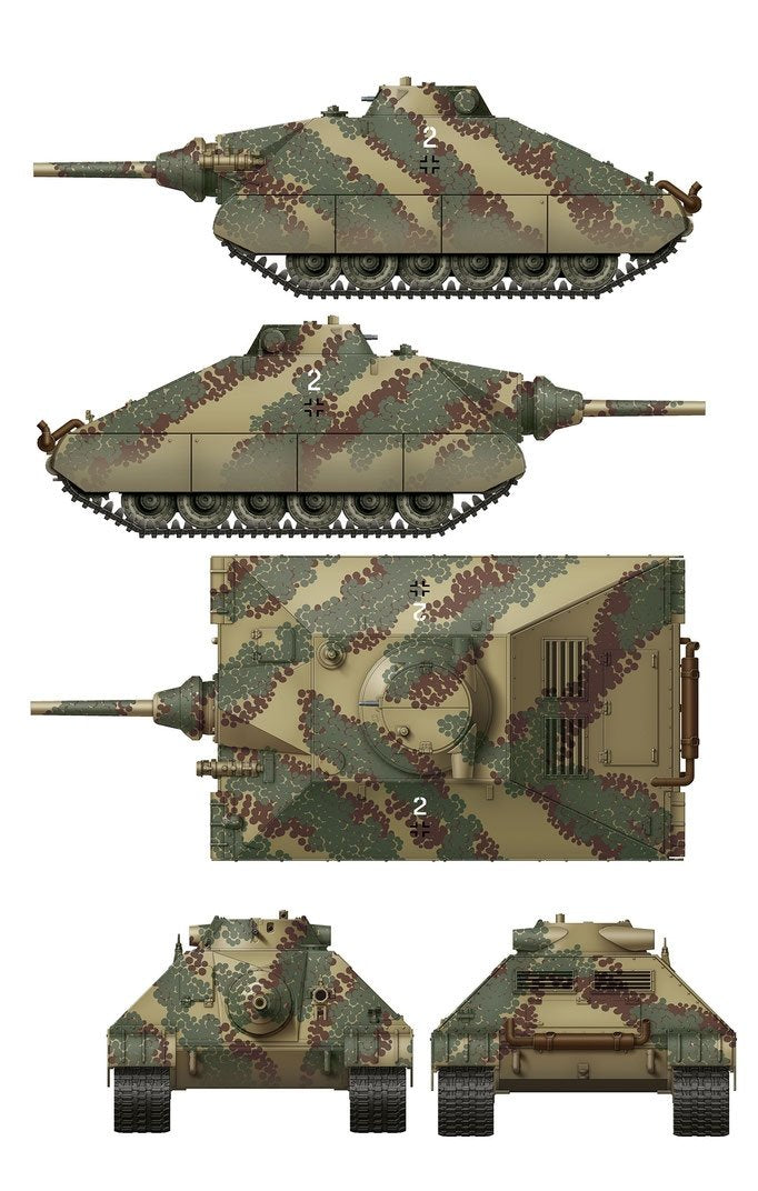 Das Werk DW35019 Schwerer kleiner Panzerkampfwagen Projet de char lourd allemand 1944 (2 en 1) 1/35 – image 6