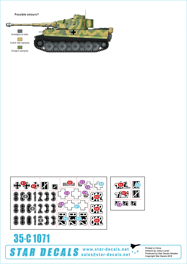 Star Decals 35-C1071 Tigres du Reich 1/35 – image 2