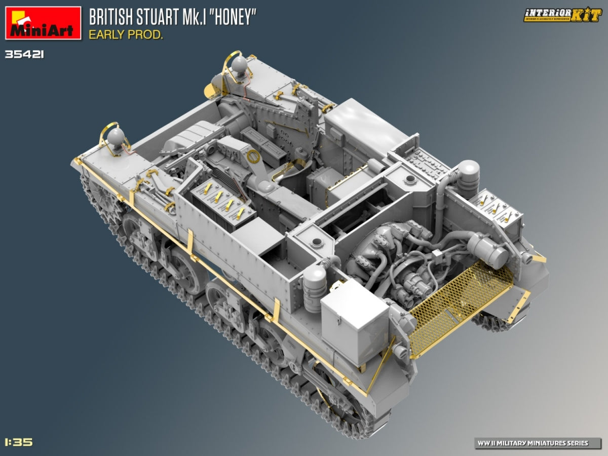 MiniArt 35421 BRITISH STUART MK.I HONEY EARLY PROD. KIT D&amp;#39;INTÉRIEUR 1/35 – image 10